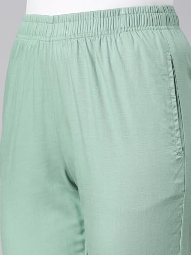 Image of TWIN BIRDS Women Viscose Cotton Kurti Pants | Stretch Ethnic Daily Trousers