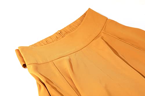 Chouyatou Women'S Elegant High Waisted Side Slit Irregular Bohemian Maxi Skirt With Pockets  thumb #3