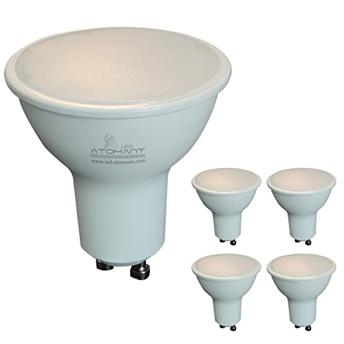 LED ATOMANT Pack 5x Bombilla LED GU10 9W. Color Blanco Frio (6500K). 1100 Lumenes. Halogeno LED...