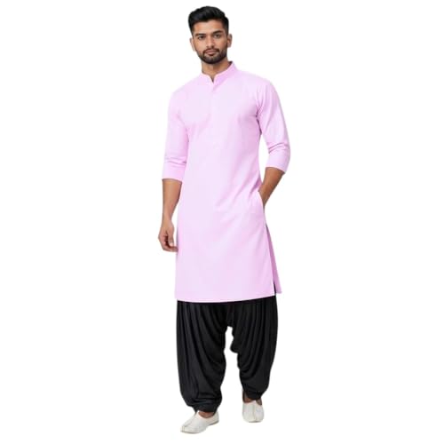 Image of Mens Pure Coton Kurta Dhoti Set | Traditional Ethnic Wear for Festive & Wedding Men's Cotton Kurta with Dhoti Set | Comfortable Ethnic Traditional Outfit Stylish Men's Cotton Kurta Dhoti Set.