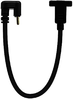 LOKEKE U-Shaped USB C to USB C Cable, 10Gbps TYPE C Male 180 Degree to TYPE 3.1 C Female with Screw Mount Charging Sync Date Cable for Laptop/Tablets(M to F)