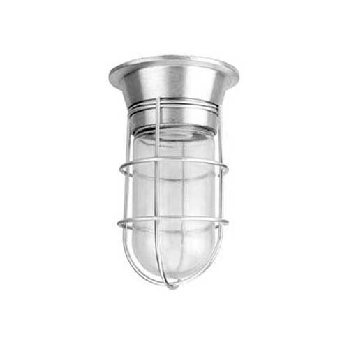 Vapor-Proof Lighting Fixture Silicone-Coated, Heat Tempered Globe with Wire Guard 2450-0024-1000