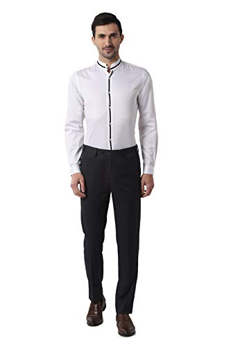 Image of Peter England Men's Solid Slim Fit Formal Shirt
