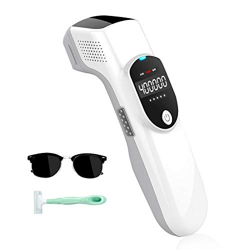 Hair Removal for Women and Men, IPL Laser Hair Removal System 400,000 Flashes Skin Rejuvenation Permanent Painless Facial Body Flawless Light Hair Remover for Face, Legs, Bikini & Underarm, Home Use