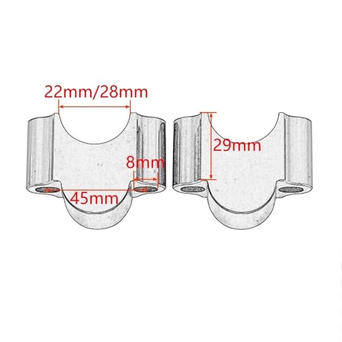 Barra elevadora de manillar de moto de 28mm compatible R1300GS 2