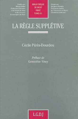 la règle supplétive (421)