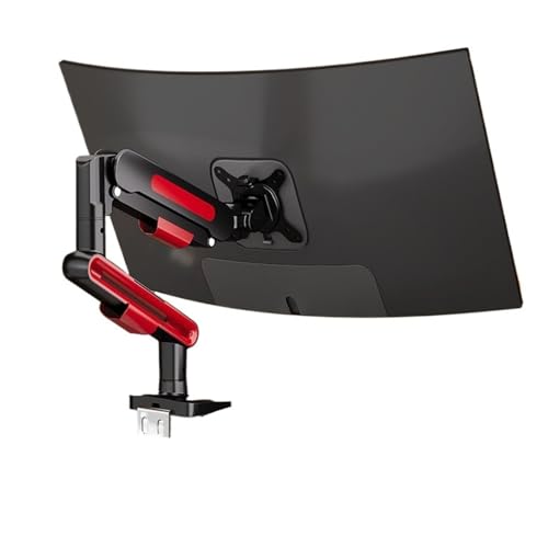 Monitor Accessories, Soporte de montaje for Monitor de escritorio, Base de elevación de brazo mecánico giratorio for pantallas LCD de 13 a 32 pulgadas, soporte for pantalla de TV ,for home(Balck Red)
