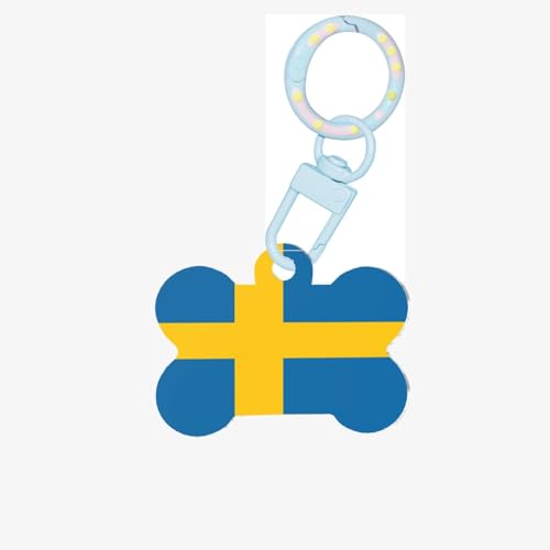 Pet Go ID Tags Swedish Flag Personalized Dog Tags and Cat