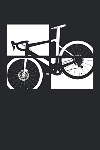  Four Frames Bicycle Road Bike Cycologist Cycopath Bike MTB Frame: NOTEBOOK - Funny racing bike gift, gift idea - A5 (6x9) - 120 pages - SKETCH BLANK - ... Gift, Birthday, Funny - Triathlon Pictures