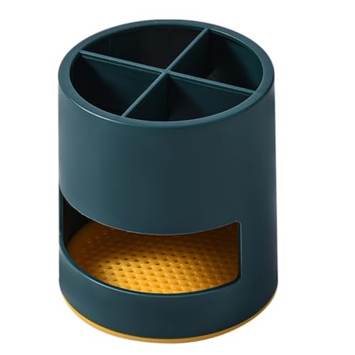 Hohopeti Soporte para Palillos de Plástico Estilo Nórdico, Escurridor Multifuncional para Cubiertos y Utensilios Pequeños, Tamaño Compacto en Color Azul Pavo Real, Organizador Reutilizable