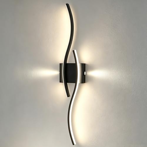 Image of Modern Led Wall Sconces, 32inch Bathroom Mirror Vanity Light 28W, 4000K Wall Fixtures Staircase Lights, Indoor Wall Decor Bedside Wall Lamp for Bedroom Living Room Hallway Hotel