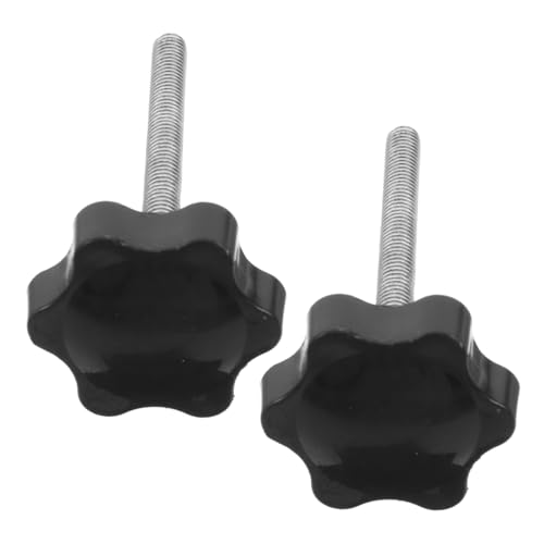 Yardwe Pomos Estrella para Andador con Tornillo Manual y Almohadilla de Goma Repuesto para Accesorios de Soporte y Asiento Fácil Instalación sin Herramientas Duraderas de Plástico y