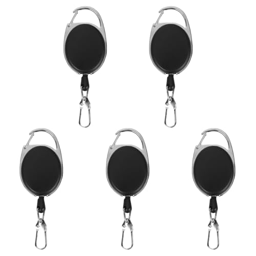WHTCHSU Fly Fishing Retractor for Anglers Vest Pack Tool Gear Assortment Combo 5pcs in Pack