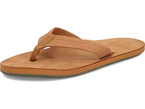 Tan Leather Fields Flip Flops by Hari Mari