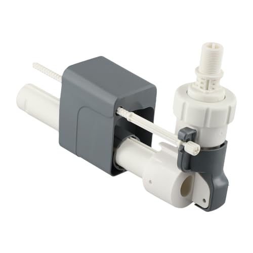 Bulevisiter Para incluir entrada de plástico que ahorra espacio en la pared o diseño de suministro, válvula de tanque blanca G12 G34 para inodoro y baño y fácil instalación (1,27 cm)