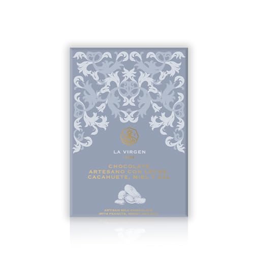 Chocolates Marcos Tonda – Chocolate Con Leche, Cacahuete, Miel Y Sal | Chocolate Con Leche Artesano 120g | Chocolates Originales Para Regalar | Desde 1793