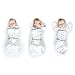 SwaddleDesigns Omni Swaddle Sack with Wrap and Arms Up Sleeves and Mitten Cuffs, Tiny Arrows, Soft Black, Small, 0-3 Months