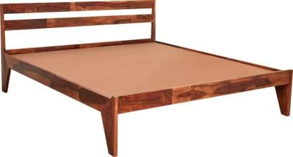 Image of Wakefit King Size Bed & Mattress Combo - Sheesham Wood Bed with Memory Foam Mattress (78x72inches, Brown)