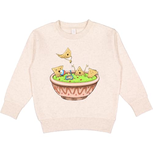 inktastic Nachos Partying in Guacamole Toddler Sweatshirt 7 Natural Heather 376de