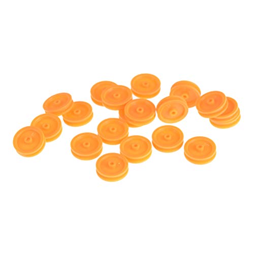 20pcs / lote 2mm buraco laranja polia de correia plástica para DIY RC. Acessórios de avião de carro