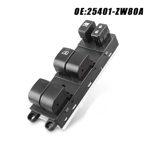 Interrupteur lève-vitre électrique 25401ZW80A à commande fluide pour Versa