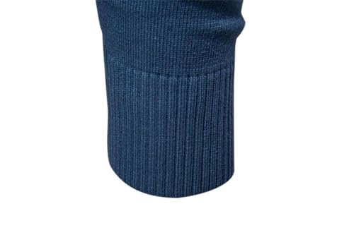 Men's Solid Cotton Crew Neck Knitted Pullover Sweaters Classic Sweater3