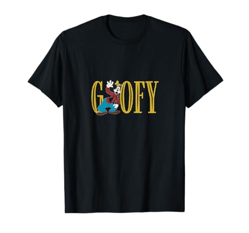 T-shirt Mickey and Friends Goofy col rond anti-déformation en coton durable
