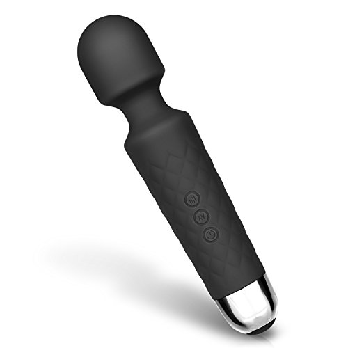 Adoric Bullet Vibrator Electric Wand Massager Rechargeable with 8 Powerful Speeds & 20 Patterns, 9.6 Ounce