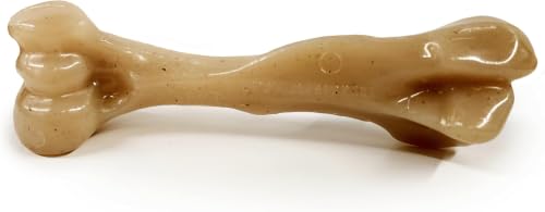 Image of Nylabone Gourmet Style Femur Bone Strong Chew Toy for Dogs, Baby Back Rib Flavor, Large - Up to 50 lb., 1 Count (Pack of 6)