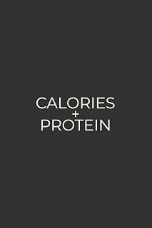 Calories + Protein: Simple Daily Macro Tracker For Your Food Diet and Nutrition | Dark Gray