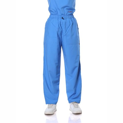 Image of Women's 5-Pocket Scrub Suit | Set of Top & Pant | Half Sleeves | Mandarin Collar | Breathable Polyviscose Fabric | Comfortable | Durable | Uniform for Doctors Nurse & Dentist SB 4XL