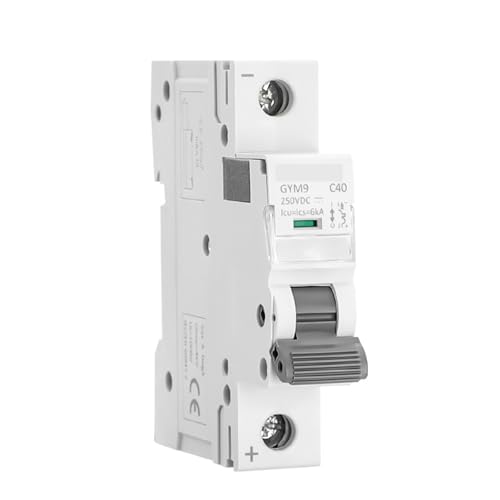 Disyuntor de CC con capacidad de corte 6KA para evitar sobrecargas en sistemas de 250V
