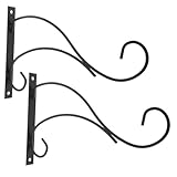 GALPADA 2 Stück Wandhalterung Blumenampel Haken aus Robustem Eisen für Balkon und Garten Stabile...
