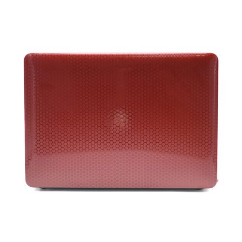 Image of Red Lemon Honeycomb Matte Hardcase Case Cover for M1 MacBook Air 13 inch M1 A2337 A2179 with Retina Display Touch id (Wine Red)