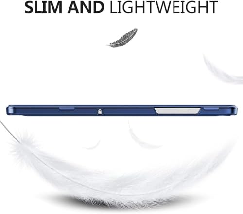 Image of EDNITA Cover for Samsung Galaxy Tab A9 Plus 11 inch Case Cover, Smart Flip Case Cover for Samsung Galaxy Tab A9+ 11 inch Translucent Back (Dark Blue)