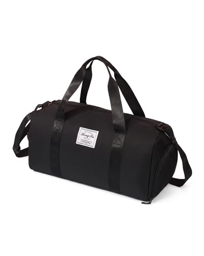 Image of KARRIER Multi-Function Large Capacity Travel Bag | Water-Resistant Gym & Weekend Duffle Bag (Black-CarryDuffel)