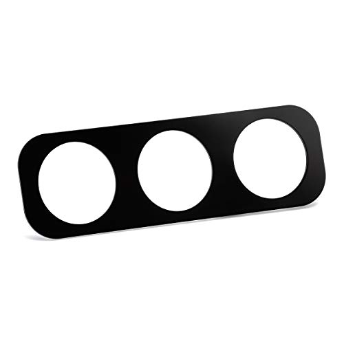 Blackpath - Fits Nissan 52Mm 2" Triple Gauge Holder 180Sx + 200Sx + 240Sx Pod Holder S13 Vent Bezel (Black) T6 Billet #TOP17