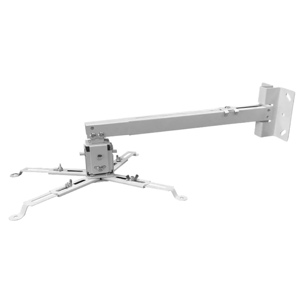 VICASKY Supporto per Proiettore da Soffitto in Acciaio al Carbonio Bianco