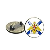 Qualitativ hochwertig Klassische russische Armee Militär Luftwaffe Schild Brosche Pins Handmade Kunst Foto Glas CCCP Luftwaffe Pin für Kinder Geschenke, S, Messing