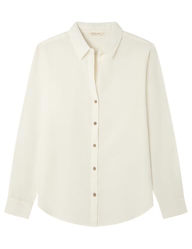 Chemise en lin Springfield femme col ouvert coupe fluide vêtement manches longues léger