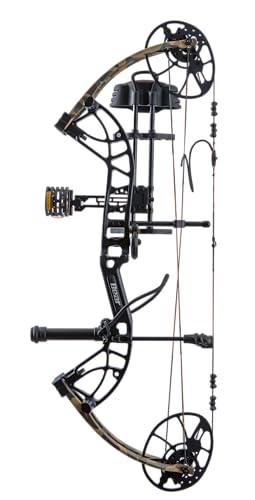 Bear Cruzer G4 Ready to Hunt Compound Archery Bow, 70lb. Draw Weight, Right Hand, Black/Fred Bear