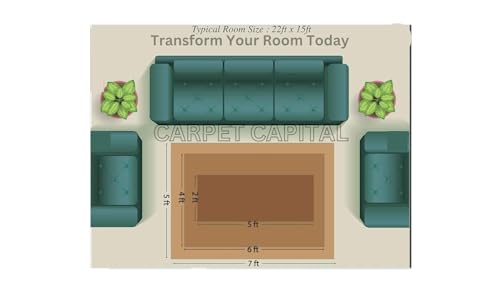 Image of Grand Floral Showcase Rug 7x10 Feet Multi