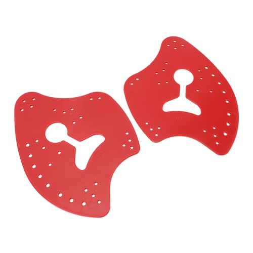 Swim Paddles Hand, 1 Pair Hand Paddles for Swim PP Silicone Adjustable Hand Fin Flipper Flat Paddle Swimming Training Aid for Men Women Children (XS)