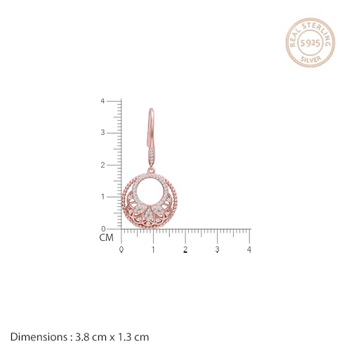GIVA 925 Silver Rose Gold Crescent Affair Earring | Gifts for Girlfriend, Gifts for Women and Girls | With Certificate of Authenticity and 925... - Image 5