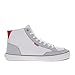 Levi's Mens Munro Mid Vegan Leather Casual Lace Up Sneaker Shoe, White/Grey/Red, 11 M