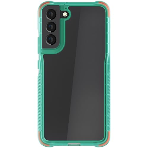 Image of Ghostek Covert Premium Samsung S22+ 5G Phone Case Clear Shockproof Protective Cover Lightweight Transparent Design Hard Tough Designed for 2022 Samsung Galaxy S22+ 5G (6.6 Inch) (Teal)
