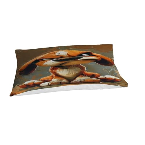 Housse de couette chien en microfibre douce parure de lit 135x200cm - 7