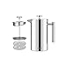 MIULY French Press 1000 ml Cafetera 8 tazas 350 ml plata