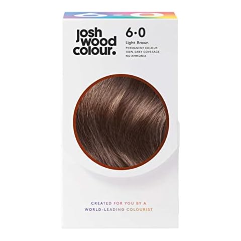Josh Wood Colour 6.0 Light Brown Permanent Hair Dye Cover