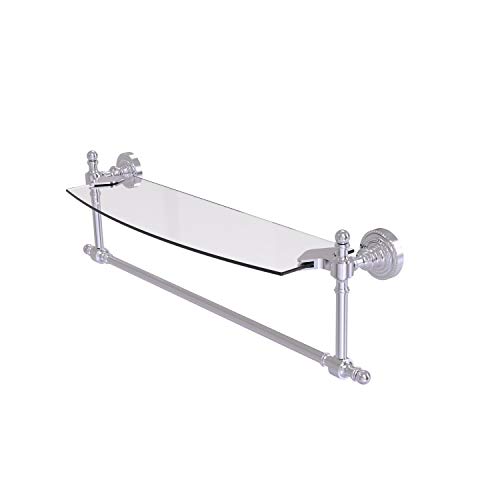Exclusive Allied Brass RD-33TB/18-SCH Retro Dot Collection Inch Vanity Integrated Towel Bar Glass Shelf, 18 Inch, Satin Chrome 70% Off Discount Allied Brass RD-33TB/18-SCH Retro Dot Collection Inch Vanity Integrated Towel Bar Glass Shelf, 18 Inch, Satin Chrome